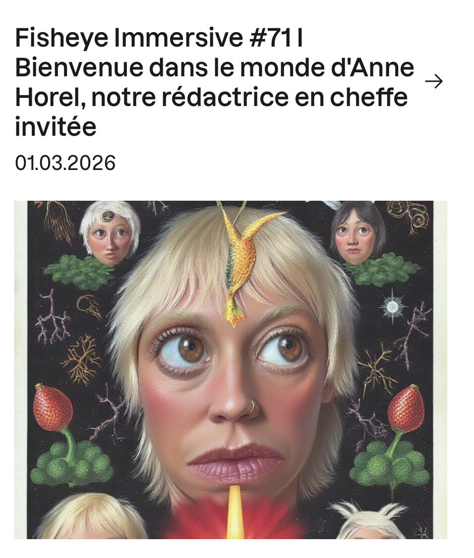 FISHEYE IMMERSIVE - Newsletter - Mars 2026